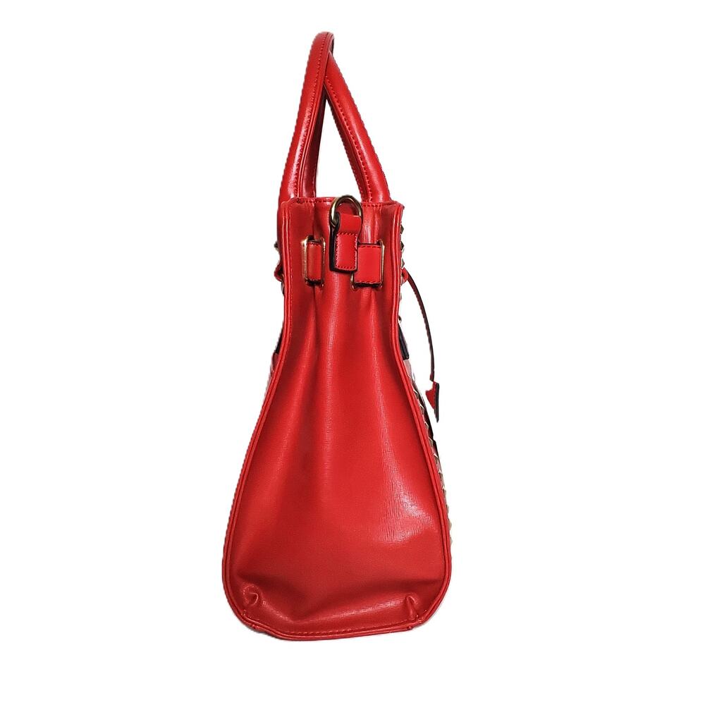 Ruby Blue Couture Jenna Vegan Leather Tote Bag - Picture 4 of 11